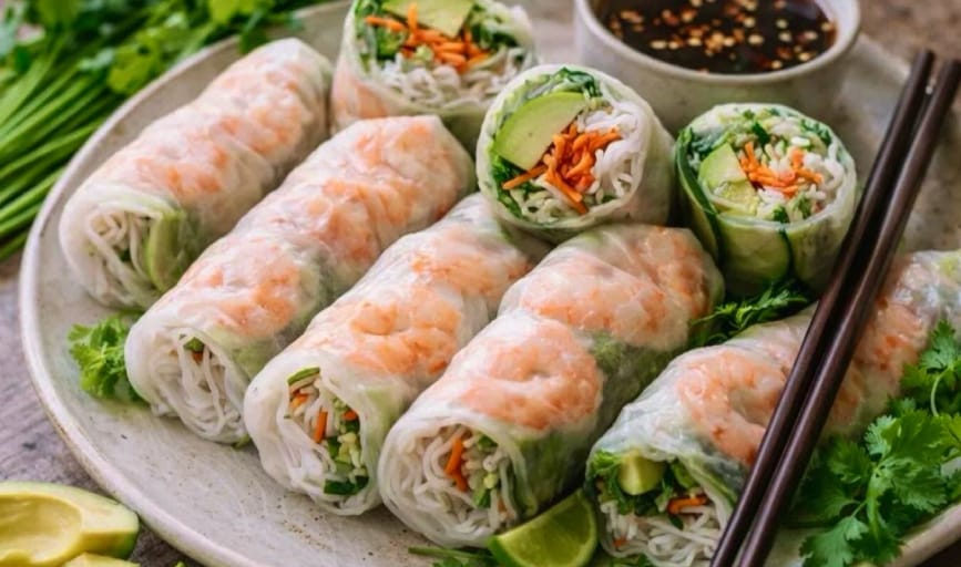 Spring Rolls & Teriyaki Bowl